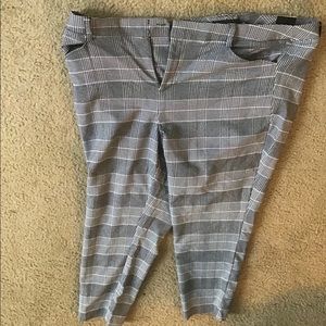Torrid plus size plaid ankle trousers